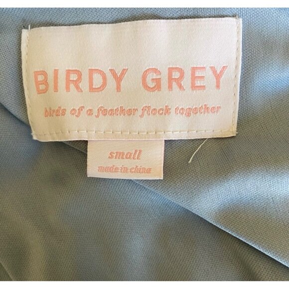 Birdy Grey Blue Ruched Sundress for Wedding - Picture 3 of 4